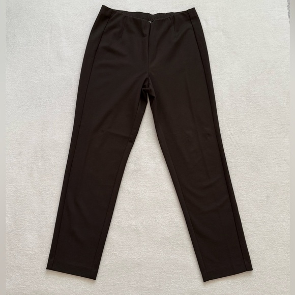 J. Jill Pants - J. Jill Ponte Pull On Slim Leg Pants Stretch Brown Size M